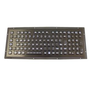 Quality Industrial 102 Keys Panel Mount Keyboard dynamic water proof stainless steel for sale