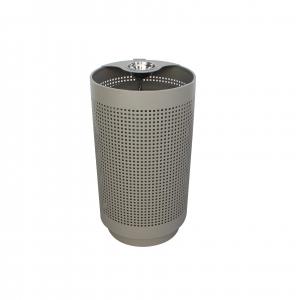 China Outdoor Public 120l Garbage Can , Sustainable 32 Gallon Steel Trash Bins on sale
