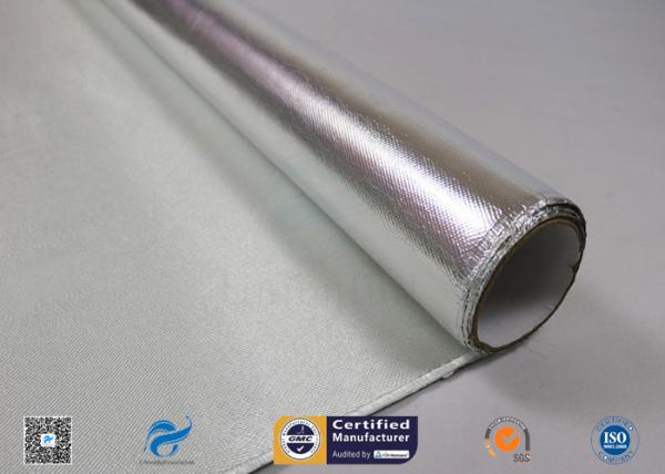Buy C Glass 	Silver Coated Fabric Coated With Aluminized Foil 880g Heat Insulation at wholesale prices