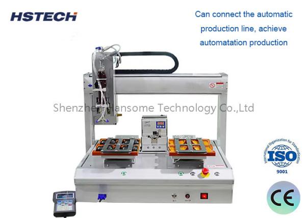 Buy High Precision Automatic Soldering Robot With Dual Soldering Table And Stepper Motor at wholesale prices