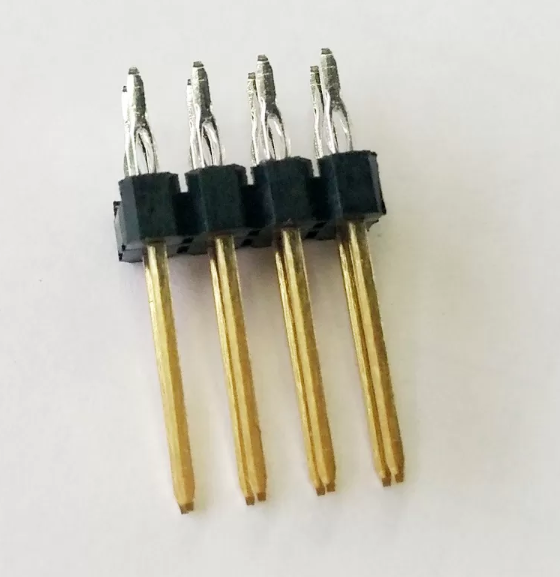 3A PBT Black Press Fit Pin Header Connectors 2.54mm Pitch