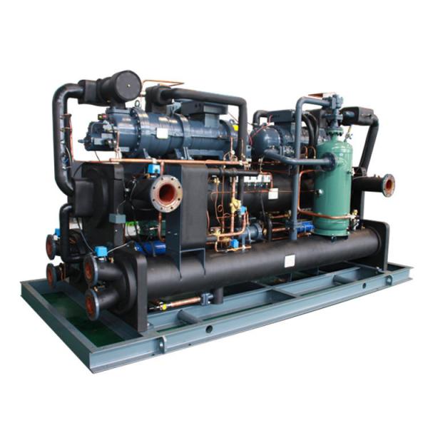 Water Cooled Scroll Chiller Compressor Condenser PLC Energy Saving