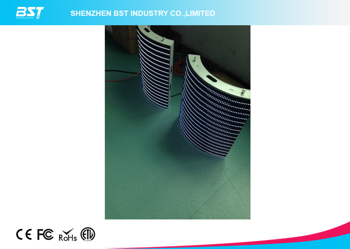 Large Video SMD 3535 Curved LED Panel , 8mm Led Screen for Outdoor Wall advertising
