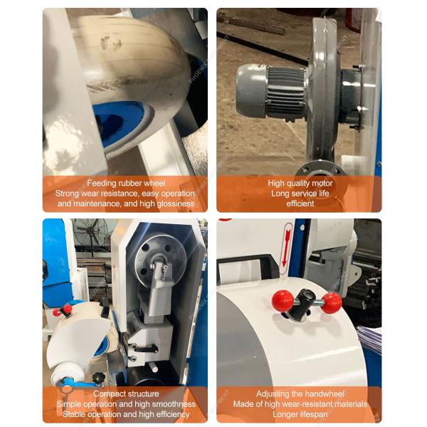 Round Bar Sanding Machine for Shovel Handle Rod in Advanced Woodworking Machinery