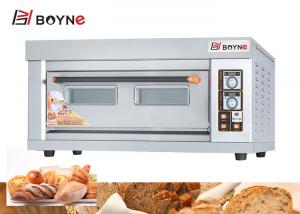 China 1220mm 1 Deck 2 Trays Industrial Electric Oven SS 6.6kw Bread Baking Oven on sale