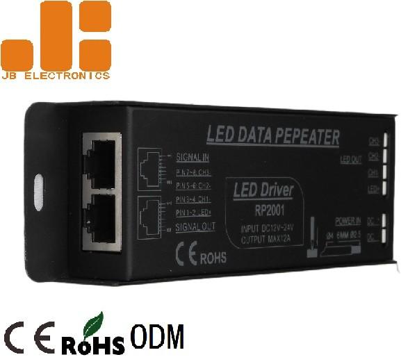 Buy Screwless Terminal Power Supply Repeater , PWM Signal Control LED Power Amplifier at wholesale prices