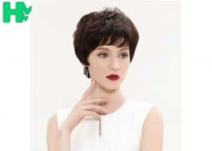 Quality Full 1 Piece Black Synthetic Wig Half Hand Tied Half Machine Made for sale