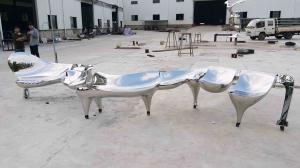 Quality Polished Surface Large Outdoor Sculpture , Large Contemporary Garden Sculptures for sale