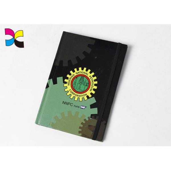 Fancy Decorative Traveler 's Recycle Art Custom Printed Notebooks With Clip CMYK Color