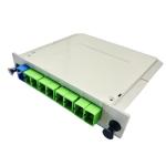 Optical PLC Splitter 1x8 ABS Box with Card Insertion Box Programming Controller