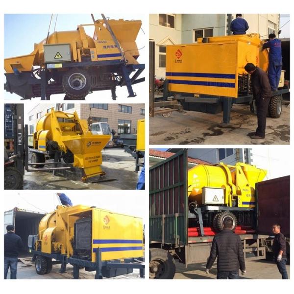 Light Weight Mobile Foam Pump , Self Loading Concrete Mixer With Pump