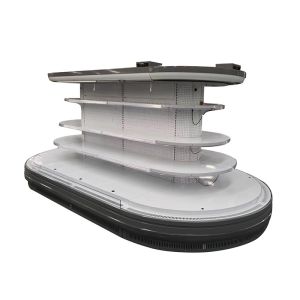 Circular Multideck Open Display Refrigerated Cabinet For Dairy Products / Meat