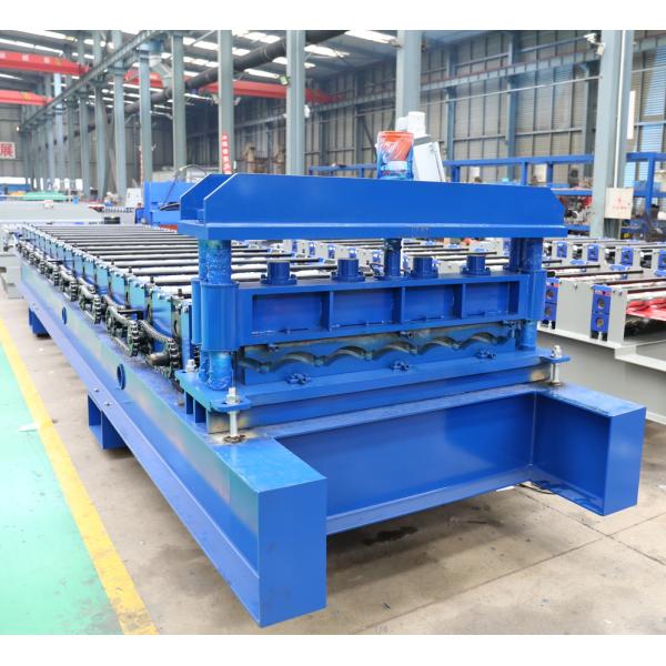 Roof panel glazed tile roll forming machine 0.3-0.8mm high speed color steel