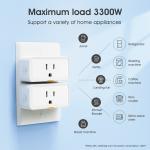 Tuya Smart Socket with Power Monitoring, WiFi and RF433 Plug, Type C Outlet, App