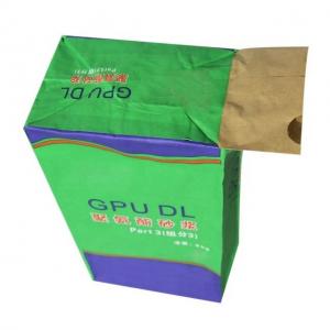 Quality 20kg Valve Kraft Paper Bag Packaging Custom Structure Shape Size Water Resistant for sale