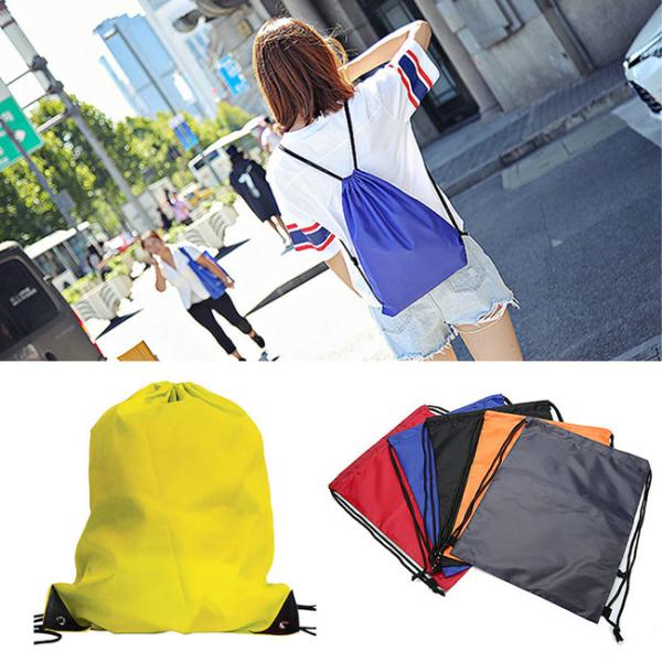 Buy Lightweight Polyester Drawstring Backpack Multi Purpose With Large Capacity at wholesale prices