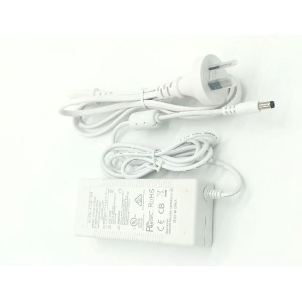 24V 2.5A External Desktop Power Supplies 60W White Color UL RCM FCC CE Approved