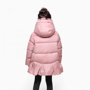 Boutique Toddler Designer Clothes Hooded Winter Warm Kids Down Infant Girls Khaki Jacket