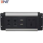 Smart office table mount multi function desk power data socket with USB charger