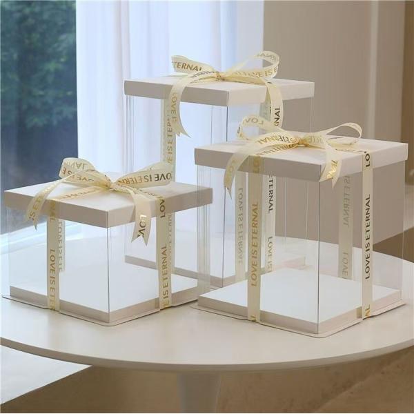 Unique Clear Cake Containers - 4-12 Inch Sizes, Customizable. SEO-Optimized!