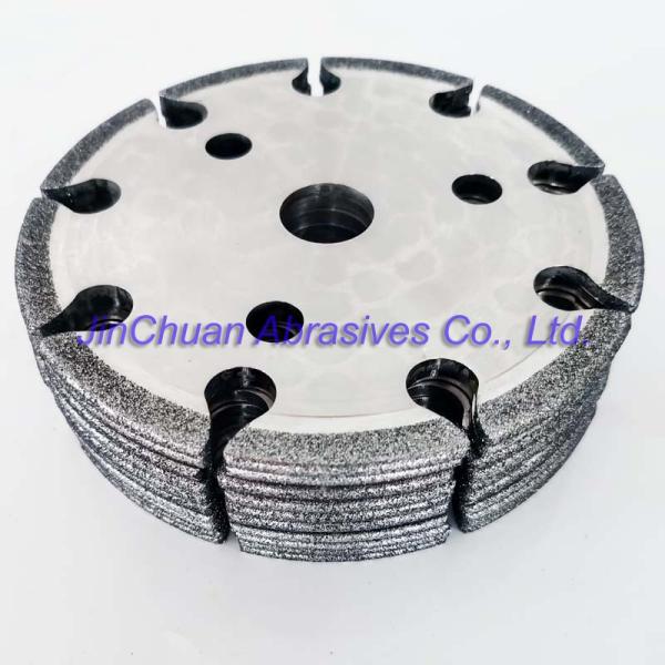 Shape Cbn Diamond Grinding Wheels Steel Material Round Shape High Performance