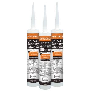 Quality RTV Acetic Sanitary Exterior Silicone Caulk Sealant Transparent Clear for sale
