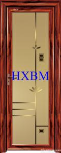 Quality Single Glazed Frosted Glass Interior Door , Custom Color Modern Interior Doors for sale