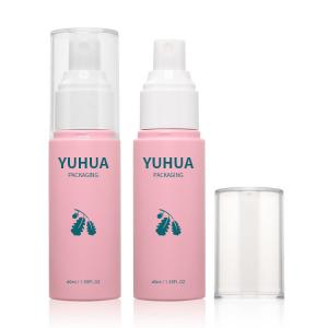 China Custom Color Plastic Packaging Bottles 40ml 50ml 60ml Sunscreen Facial Mist Spray Bottle on sale