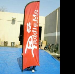 China Aluminum cross beach falg base , double sided feather flags , printed feather flags on sale
