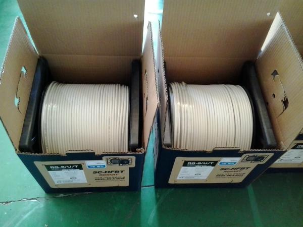 Buy Low Loss HDTV CATV Double RG6 Coaxial AUDIO Cable With ROSH Standard at wholesale prices