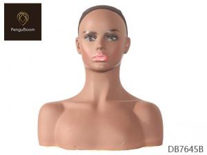 Quality Life Size 42cm height Jewelry Mannequin Head / Shoulder Mannequin Head for sale