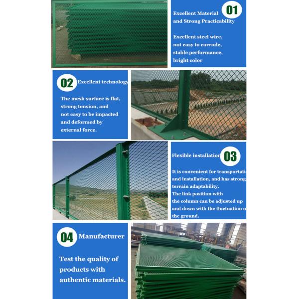 OHSAS 4.5mm Security Steel Fence Square Post V Mesh Wire Fence