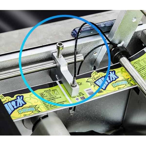 Manual Bottle Flat Labeling Machine , 1mm accuracy Self Adhesive Label Applicator
