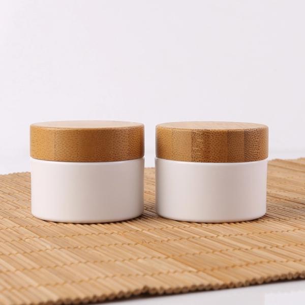 Wooden Cosmetic Cream Jar Cylinder Shape Screw Cap 5 Gram - 150 Gram