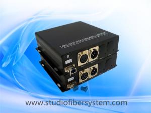 Quality Mic&amp;Balanced audio to fiber converter for 1CH Mic 1 balanced audio input,2 balanced audio output for intercom system for sale