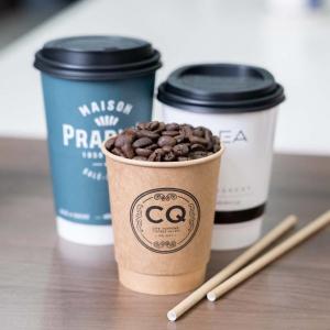 China 3-22oz Disposable Single Wall Kraft Paper Cup For Coffee & Hot Drinks on sale