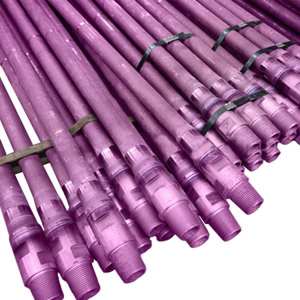 API Thread Drill Pipe 76mm 2m Upsetting Process And Nitriding Treatment Drill Rod