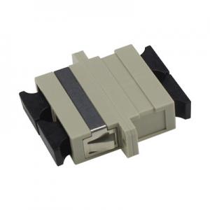 China SC MM DX Adapter With Flange Fiber Optic Adapter/Coupler on sale