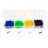 Buy cheap Dental Plastic Wedges with hole single packing 4 colors S blue M green L yellow from wholesalers