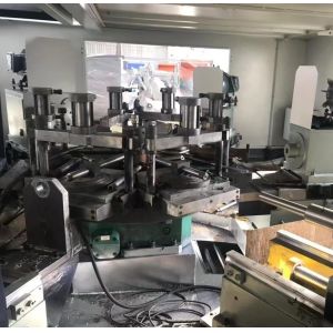 Quality Fully Automatic Rotary Table Butterfly Valve Processing Machine Six Station for sale