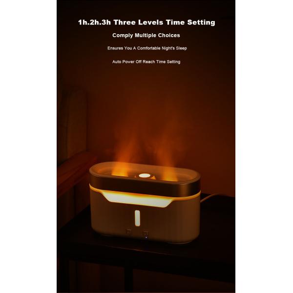 2023 New Flame Water Atomization Jellyfish Fog Humidifier Desktop Portable Essential Oil Aroma Diffuser with Atmosphere Light