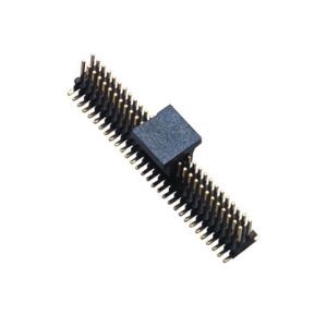 1.0mm 1*15P DIP PA9T Black Single Pin Header Connector Pe Bag For PCB Board