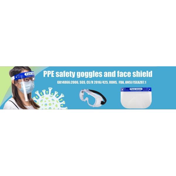 Double Sided PET Transparent Medical Face Shield Visor