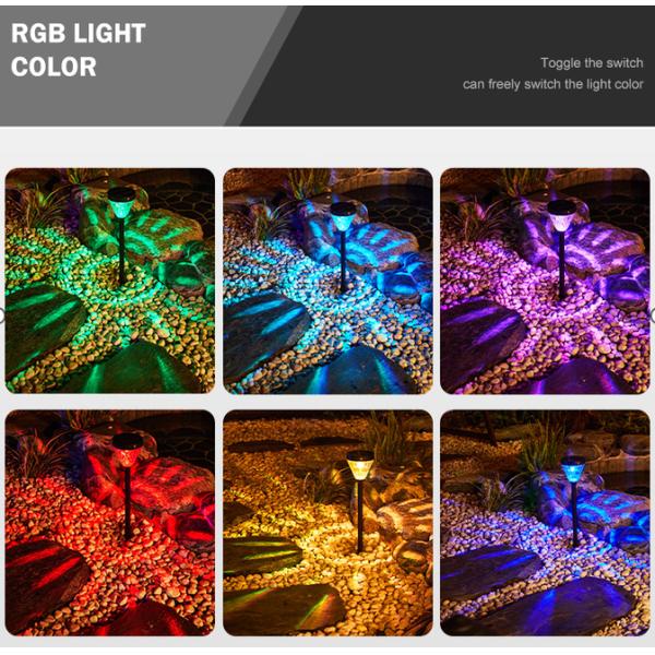 App Control Decorative Outdoor Solar Pathway Lights Smart Dimming With Mono Solar Panel