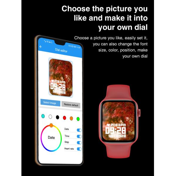 HW22 Ble Call Heart Rate Monitor Watch Smart Watch IWO 12Pro