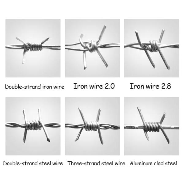 Anti-climbing Hot Dipped Galvanized Barbed Wire for Zimbabwe Farm Length Per Roll