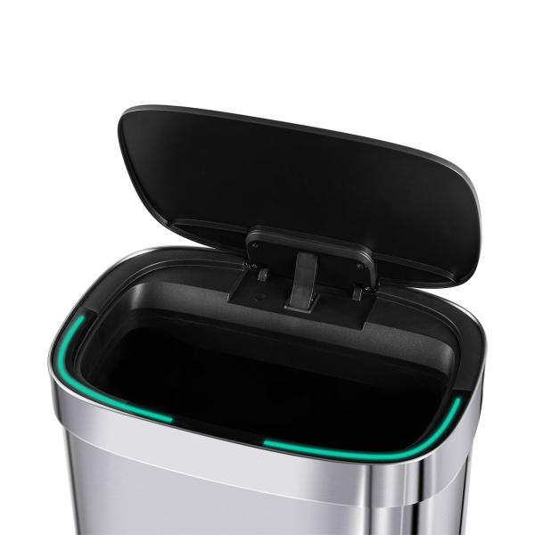 Buy Automatic Rectangle Touchless Smart Trash Can ，SS Smart Sensor Garbage Bin at wholesale prices