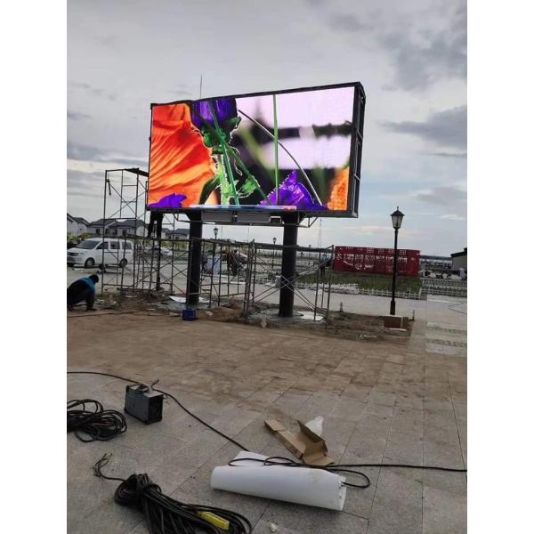 Outdoor Shop Front Service LED Screen P4 Wall Mount Digital Advertising Billboard