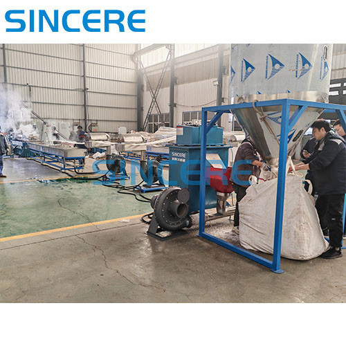 Fully Automatic Advanced Plastic Pelletizing Line For PVC PP PE PA ABS PC PS PMMA Recycling Material