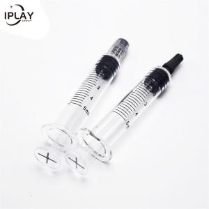 China Pyrex Glass Material Luer Lock Syringes 0.5ml 1ml 2.25ml Capacity on sale